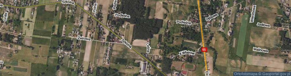 Zdjęcie satelitarne Leśna ul.